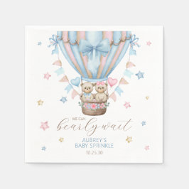 Wir können frühzeitig abwarten Junge Mädchen Twin Serviette