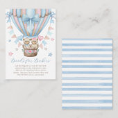 Wir können frühzeitig abwarten Junge Mädchen Twins Begleitkarte (Vorne/Hinten)