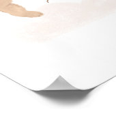 Wir können frühzeitig abwarten Kinderdusche Begrüß Poster (Ecke)