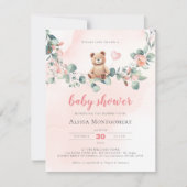 Wir können frühzeitig abwarten - Kinderdusche einl Einladung (Vorderseite)