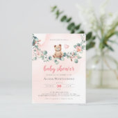 Wir können frühzeitig abwarten - Kinderdusche einl Einladung (Stehend Vorderseite)