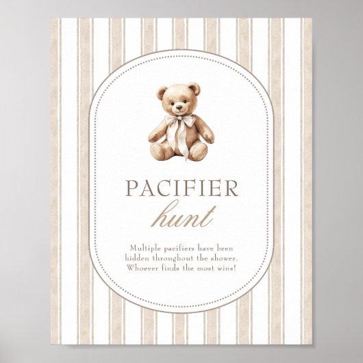 Wir können frühzeitig abwarten Kinderdusche Schnul Poster (Vorne)