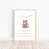 Wir können frühzeitig abwarten - Lila Girls Baby D Poster