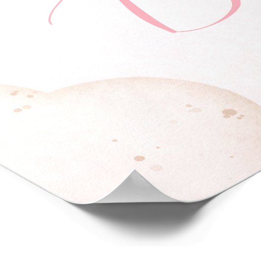 Wir können frühzeitig abwarten Mädchen Dusche Begr Poster (Ecke)