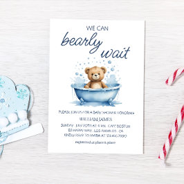 Wir können frühzeitig abwarten - Niedliche Teddy B Einladung