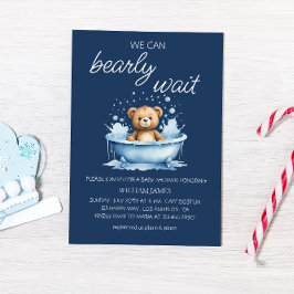 Wir können frühzeitig abwarten - Niedliche Teddy B Einladung