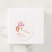 Wir können frühzeitig abwarten Pink Balloon Danke Geschenkanhänger (Beispiel)