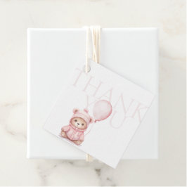 Wir können frühzeitig abwarten Pink Bear Baby Dusc Geschenkanhänger