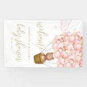 Wir können frühzeitig abwarten Pink Girl Baby Dusc Banner (Horizontal)