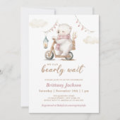 Wir können frühzeitig abwarten, Polar Bear Baby Du Einladung (Vorderseite)