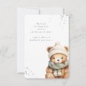 Wir können frühzeitig abwarten, Seite und Beige da Dankeskarte (Rückseite)