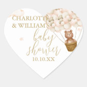 Wir können frühzeitig abwarten Teddy Bear Baby Dus Herz-Aufkleber (Vorderseite)