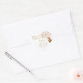 Wir können frühzeitig abwarten Teddy Bear Baby Dus Herz-Aufkleber (Umschlag)