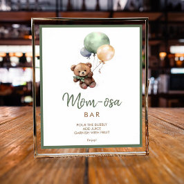 Wir können frühzeitig abwarten Teddy Bear Baby Sho Poster