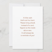 Wir können frühzeitig abwarten Teddy Bear Balloon Einladung (Rückseite)