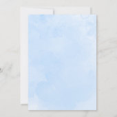 Wir können frühzeitig abwarten Teddy Bear Balloon  Einladung (Rückseite)