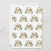 Wir können frühzeitig abwarten Teddy Bear Balloon  Einladung (Rückseite)