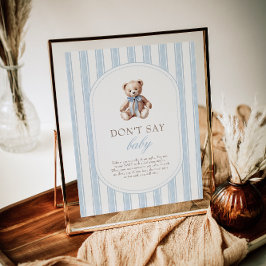 Wir können frühzeitig abwarten und kein Baby-Game- Poster