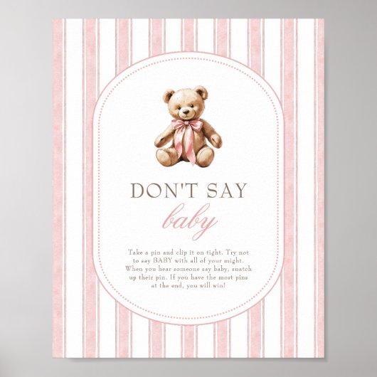 Wir können frühzeitig abwarten und kein Baby-Game- Poster (Vorne)