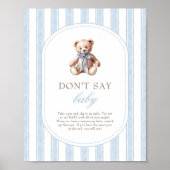 Wir können frühzeitig abwarten und kein Baby-Game- Poster (Vorne)