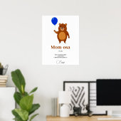 Wir können frühzeitig abwarten Wohn Baby Dusche Ma Poster (Heimbüro)