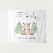 Wir können frühzeitig auf Babydusche warten Wandteppich (Vorderseite (Horizontal))