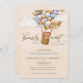 Wir können frühzeitig auf Balloons warten, zwei ju Einladung (Vorne/Hinten)