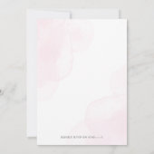 Wir können frühzeitig auf Bärenballons Girl Babydu Einladung (Rückseite)