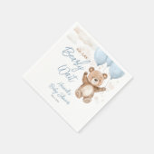 Wir können frühzeitig auf Blue Baby Dusche Napkins Serviette (Ecke)