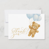 Wir können frühzeitig auf Blue Baby Dusche warten Einladung (Vorderseite)