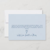 Wir können frühzeitig auf Blue Baby Dusche warten Einladung (Rückseite)