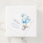 Wir können frühzeitig auf Blue Baby Dusche warten Geschenkanhänger (Beispiel)