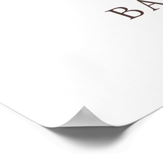 Wir können frühzeitig auf Blue Baby Dusche warten Poster (Ecke)