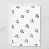 Wir können frühzeitig auf Blue Baby Shower Einladu Einladung (Rückseite)