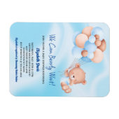 Wir können frühzeitig auf Blue Beige Baby Dusche w Magnet (Horizontal)
