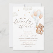 Wir können frühzeitig auf Blue Boy Baby Dusche war Einladung (Vorderseite)