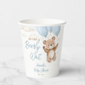 Wir können frühzeitig auf Blue Boy Baby Dusche war Pappbecher (Vorderseite)