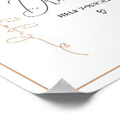 Wir können frühzeitig auf Brown Balloon Baby Drink Poster (Ecke)