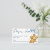 Wir können frühzeitig auf das Blue Baby Dusche Win Begleitkarte (Stehend Vorderseite)