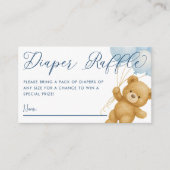 Wir können frühzeitig auf das Blue Baby Dusche Win Begleitkarte (Vorderseite)