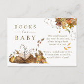 Wir können frühzeitig auf das Herbstwald Babydusch Begleitkarte (Vorderseite)