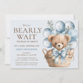 Wir können frühzeitig auf den Bären warten Einladung (Vorderseite)