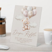 Wir können frühzeitig auf den Bärenballon warten Sockelschild (In SItu)