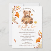 Wir können frühzeitig auf den Fall der Liebe-Babyd Einladung (Vorderseite)