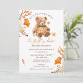 Wir können frühzeitig auf den Fall der Liebe-Babyd Einladung (Stehend Vorderseite)