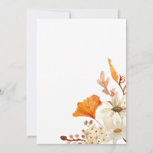 Wir können frühzeitig auf den Fall der Liebe-Babyd Einladung (Rückseite)