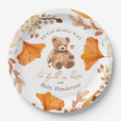 Wir können frühzeitig auf den Fall der Liebe-Babyd Pappteller (Vorderseite)