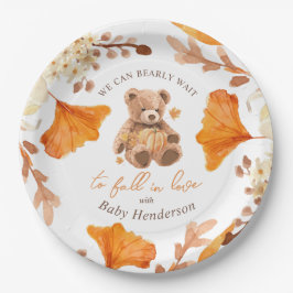 Wir können frühzeitig auf den Fall der Liebe-Babyd Pappteller