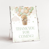 Wir können frühzeitig auf den grünen Bären warten Poster