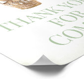 Wir können frühzeitig auf den grünen Bären warten  Poster (Ecke)